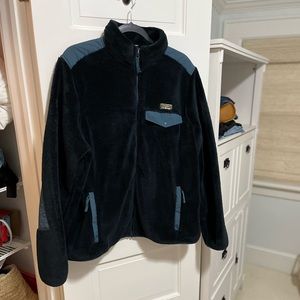 LL Bean fleece jacket, navy.